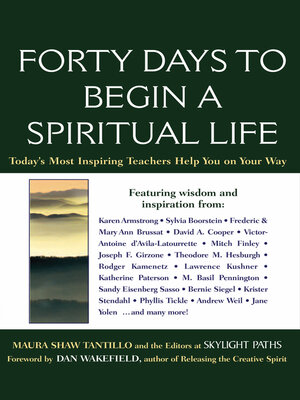 cover image of Forty Days to Begin a Spiritual Life